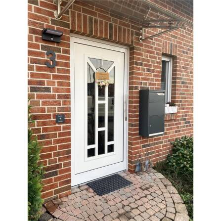 Metzler Hausnummer | Edelstahl | Arial | Höhe 20 cm