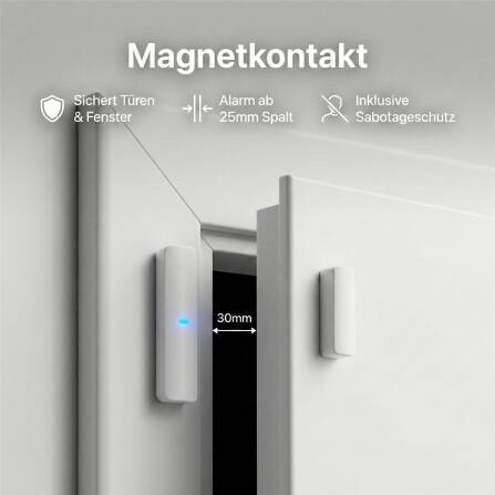 HiLook by HIKVISION Funk-Alarmanlage | Basis-Set | Hub + Melder + Fernbedienung