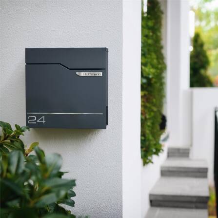 Metzler Briefkasten austauschbares Namensschild | Hoffmann