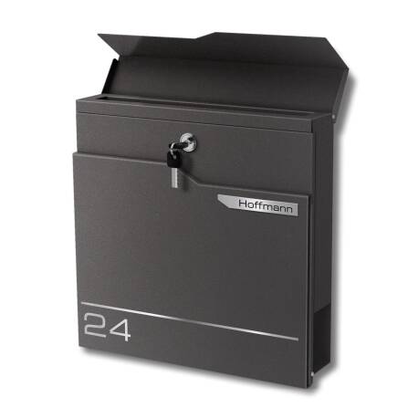 Metzler Briefkasten austauschbares Namensschild | Eisenglimmer | Hoffmann