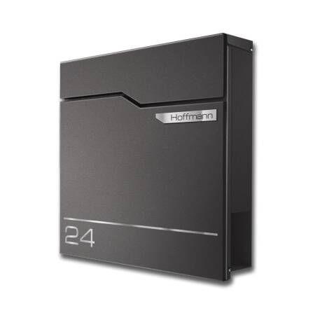 Metzler Briefkasten austauschbares Namensschild | Eisenglimmer | Hoffmann