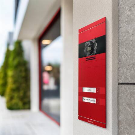 Metzler Vidéphone VDM10 2.0  | Kit complet avec plaques de nom | 2 Boutons de sonnette | Plug & Play | Neo Couleur RAL de choix