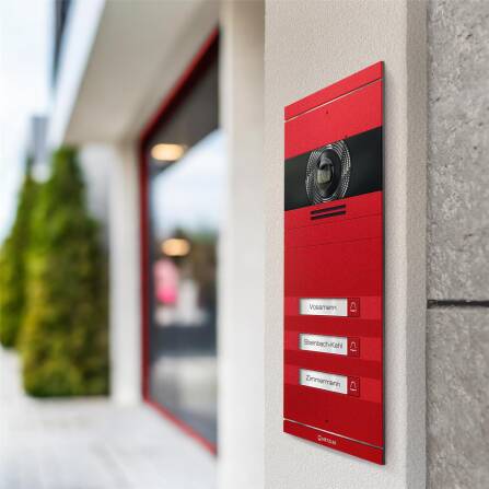 Metzler VDM10 2.0 Videocitofono | Set completo con targhetta portanome sostituibile | 3 Pulsanti del campanello | Plug & Play | Colore a scelta | Neo