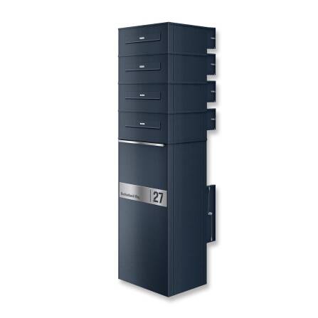 Metzler Paketbox mit 4 Briefkästen | Entnahme auf...