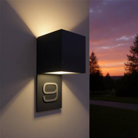 Metzler LED Hausnummer | Außenleuchte mit...