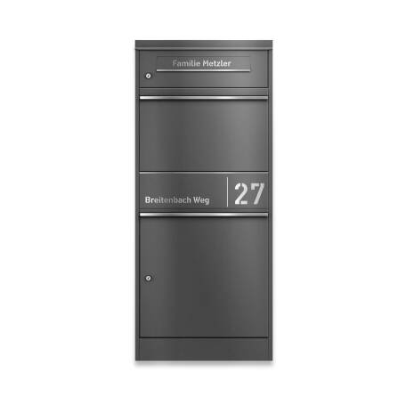 Metzler Paketbox mit Briefkasten | personalisiert mit...
