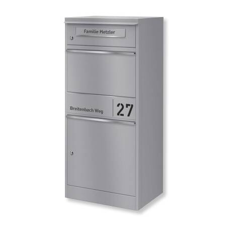 Metzler Paketbox mit Briefkasten | personalisiert mit...