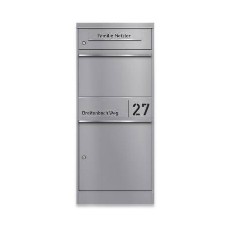 Metzler Paketbox mit Briefkasten | personalisiert mit...