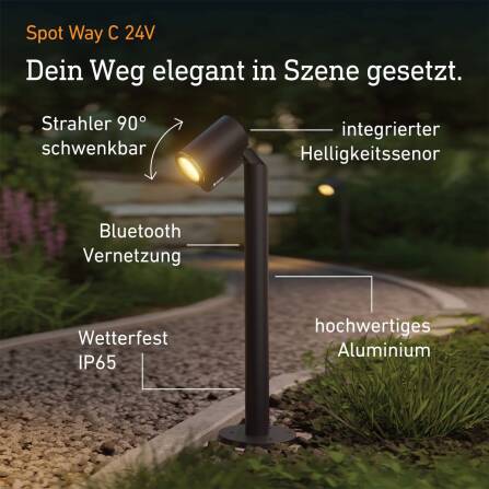 LED Wegeleuchte | Spot Way | 24V Garten-Lichtsystem