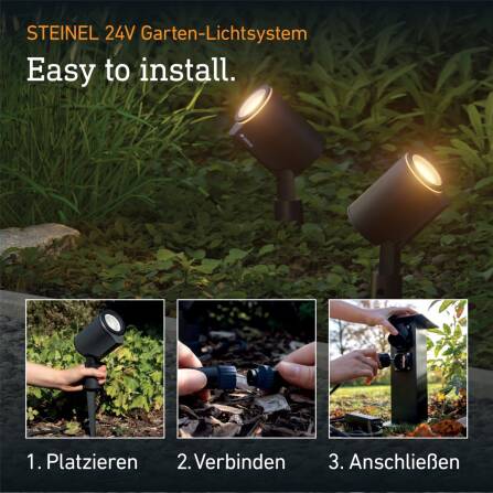 LED Gartenstrahler | Spot Garden C | 24V Garten-Lichtsystem | Bluetooth | Starter-Set