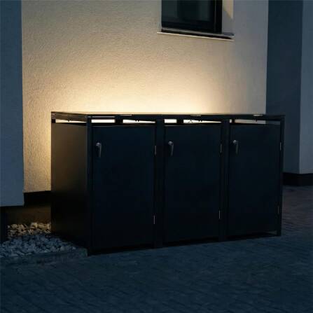 Metzler Indirekte LED-Beleuchtung für Mülltonnenboxen