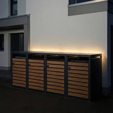 Metzler Indirekte LED-Beleuchtung für Mülltonnenboxen