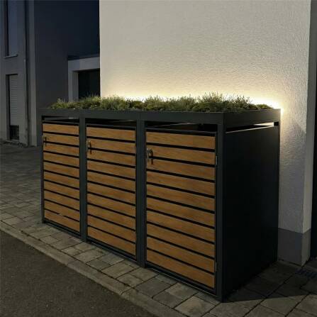 Metzler Indirekte LED-Beleuchtung für Mülltonnenboxen