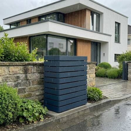 Metzler Wärmepumpenabdeckung | Verkleidung für Wärmepumpe | RAL 7016 Anthrazit