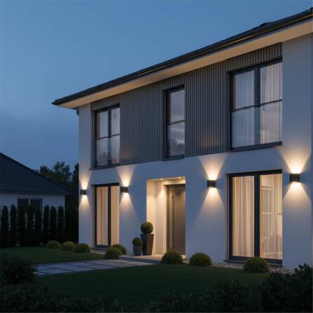 Metzler Lampe murale LED | Gris anthracite RAL 7016 | Up-Down-Light