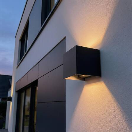 Metzler Lampe murale LED | Gris anthracite RAL 7016 | Up-Down-Light
