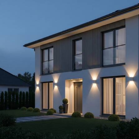 Metzler LED Wandleuchte Up-Down-Light | 6 Watt | LED 3000K Warmweiß | Weiß | Lumic