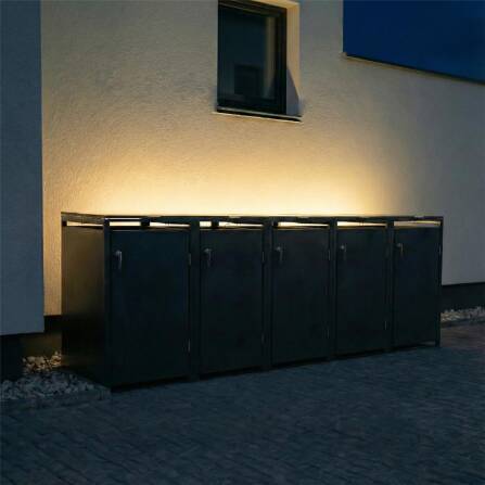 Metzler Indirekte LED-Beleuchtung für alle 5er Mülltonnenboxen