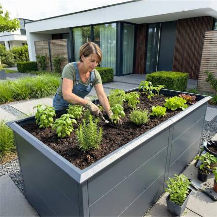 Metzler Hochbeet XL für den Garten | Mit...