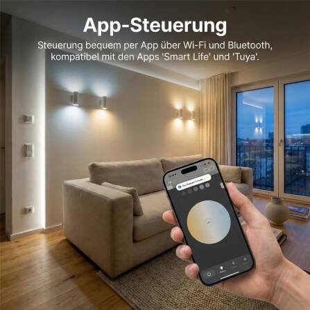 Metzler G9 LED-Leuchtmittel mit App-Steuerung | Glühbirne Dimmbar | 3000–6000 K