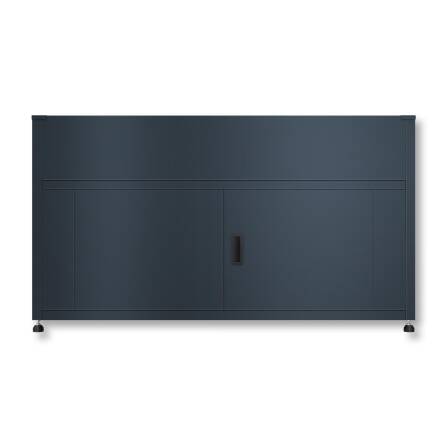 Metzler Hochbeet mit Stauraum | Pulverbeschichtet in Anthrazit RAL 7016 | 160 x 85 x 50 cm