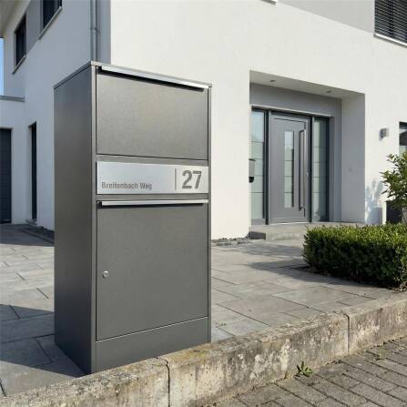 Metzler Paketbox | personalisiert mit Gravur | rostfrei | Eisenglimmer | Bispo 2