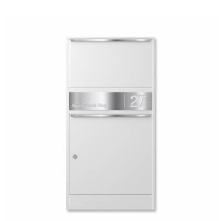 Metzler Paketbox | personalisiert mit Gravur | rostfrei | Weiß | Bispo 2