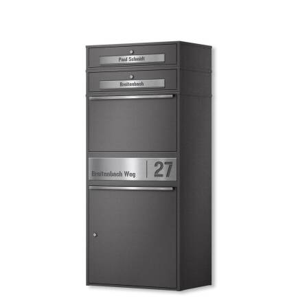 Metzler Paketbox XL mit 2 Briefkästen | Paketkasten...