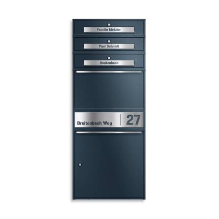 Metzler Paketbox XL mit 3 Briefkästen | Paketkasten...