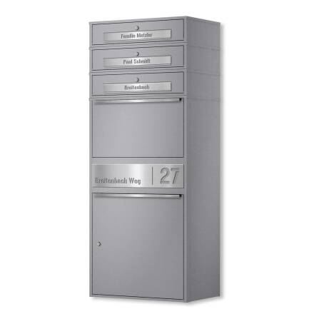 Metzler Paketbox XL mit 3 Briefkästen | Paketkasten...