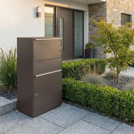 Metzler Paketbox XL | Paketkasten rostfrei | Eisenglimmer | Bispo Max