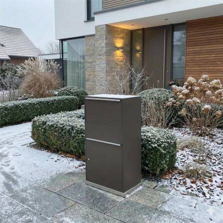 Metzler Paketbox XL | Paketkasten rostfrei | Eisenglimmer | Bispo Max