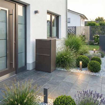 Metzler Paketbox XL | Paketkasten rostfrei | Eisenglimmer | Bispo Max