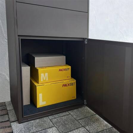 Metzler Paketbox XL | Paketkasten rostfrei | Eisenglimmer | Bispo Max