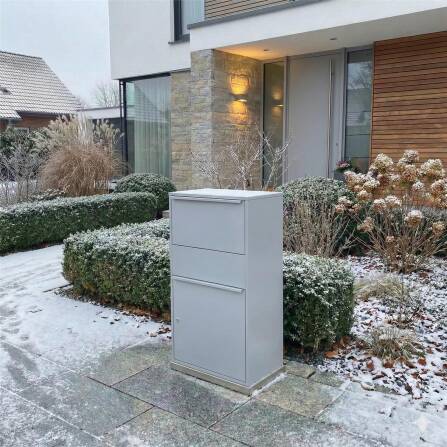 Metzler Paketbox XL | Paketkasten rostfrei | Grau | Bispo Max