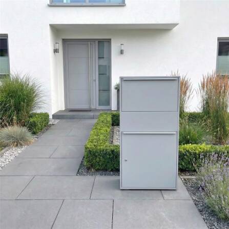 Metzler Paketbox XL | Paketkasten rostfrei | Grau | Bispo Max