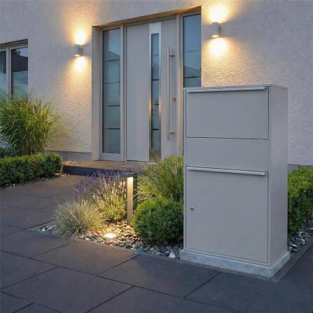 Metzler Paketbox XL | Paketkasten rostfrei | Grau | Bispo Max