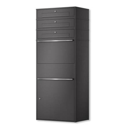 Metzler Paketbox XL mit 3 Briefkästen | Paketkasten...