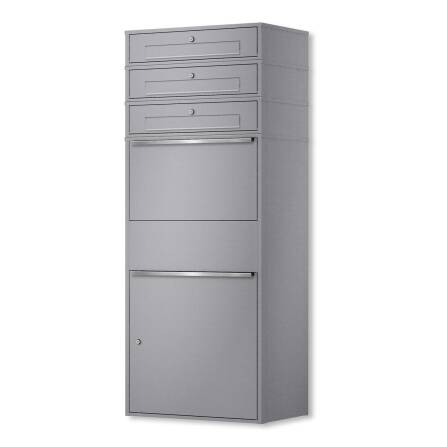 Metzler Paketbox XL mit 3 Briefkästen | Paketkasten...