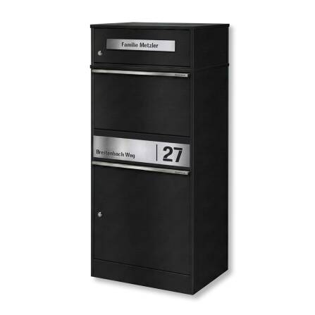 Metzler Paketbox mit Briefkasten | personalisiert mit...