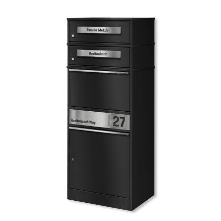 Metzler Paketbox mit 2 Briefkästen | personalisiert...