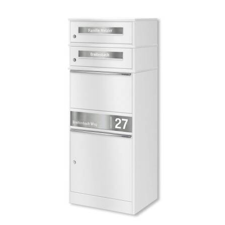 Metzler Paketbox mit 2 Briefkästen | personalisiert...