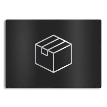 Metzler Edelstahlschild mit Paketsymbol für...