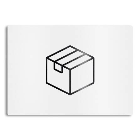 Metzler Edelstahlschild mit Paketsymbol für...