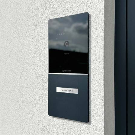 Metzler XDM10 Video-Türsprechanlage mit austauschbarem Namensschild | Komplettset | 2-Draht | 1 Klingeltaster | RAL 7016 Anthrazit | Maxior