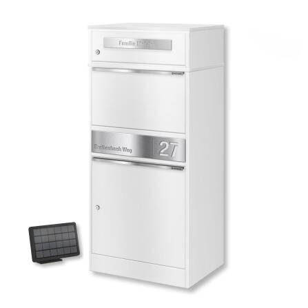 Metzler Paketbox mit Briefkasten | LED | personalisiert...