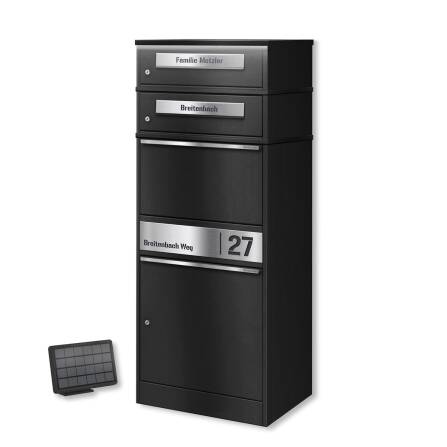 Metzler Paketbox mit 2 Briefkästen | LED |...