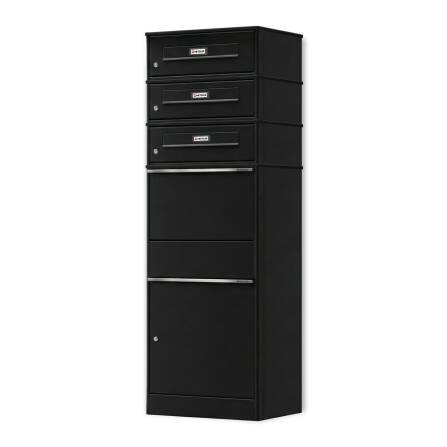 Metzler Paketbox mit 3 Briefkästen mit...