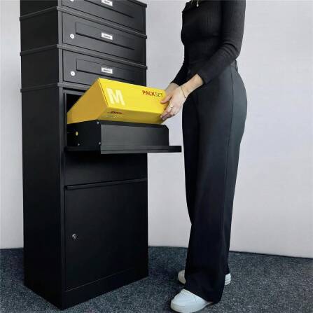 Metzler cassetta pacchi con 3 cassette postali con targhette nominative intercambiabili | per pacchi fino alla dimensione M | Bispo RE