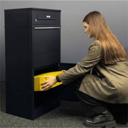 Metzler cassetta per pacchi con targhetta nominativa intercambiabile | per pacchi fino alla taglia M | Bispo RE